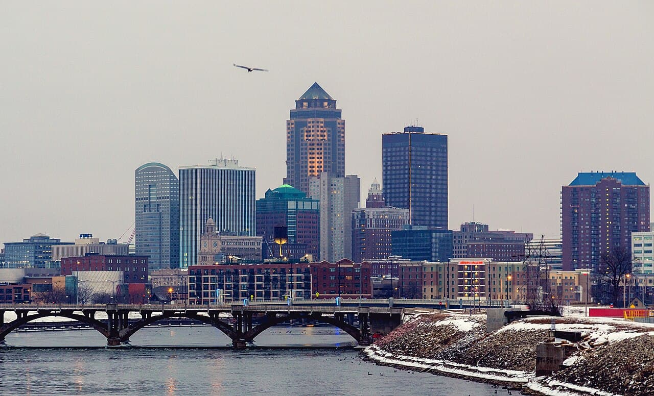 Des Moines Downtown, Iowa — destination view