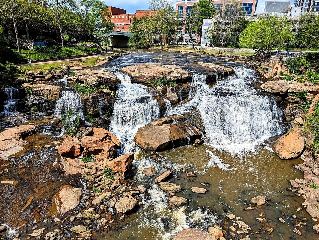 Greenville Falls Park, South Carolina — destination view